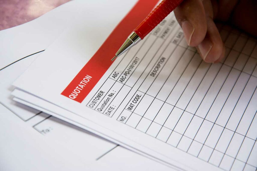 request for quotation